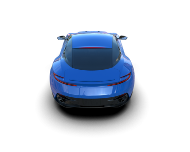 Siyah arka planda izole edilmiş bir arabanın 3 boyutlu görüntüsü