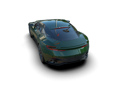 araba siyah arkaplanda izole edildi