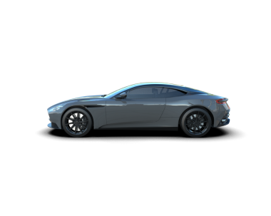 Modern araba arka planda izole edilmiş. yan görünüm.