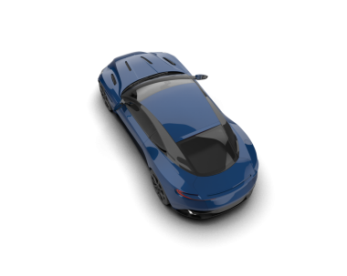 Modern bir arabanın 3 boyutlu görüntüsü