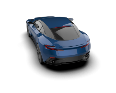 Modern spor araba - yan görünüm