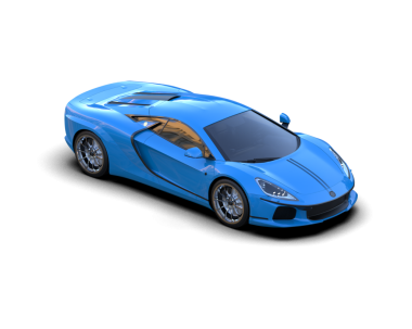 Bir süper arabanın 3 boyutlu görüntülemesi