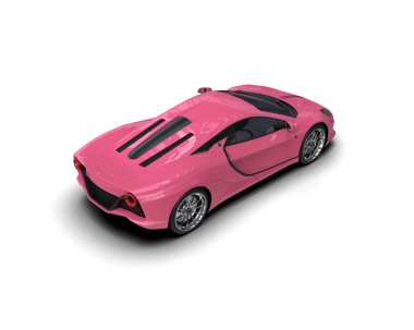 pembe modern spor araba