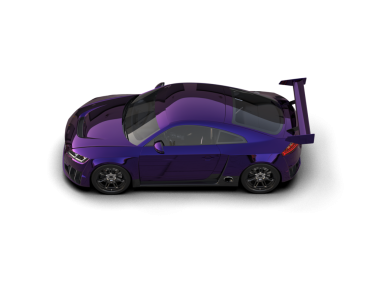 Bir spor arabanın 3 boyutlu canlandırması