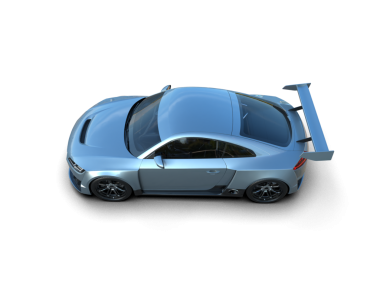 Stüdyo ortamında markasız bir SUV 'un 3 boyutlu çizimi