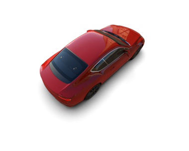 Siyah arka planı olan kırmızı spor araba. 3d oluşturma.