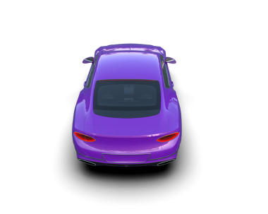 beyaz arka planda izole edilmiş mor araba.