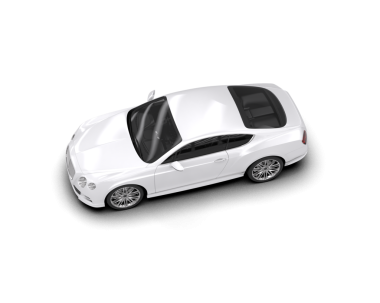 Stüdyonun arka planında beyaz, jenerik bir arabanın 3 boyutlu çizimi