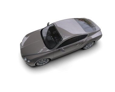 Siyah arka planda modern bir araba. 3d oluşturma.