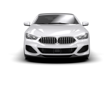 beyaz arkaplanda izole edilmiş bir araba