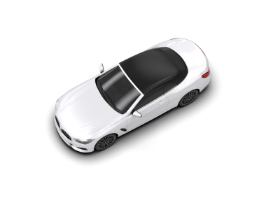 modern araba beyaz arkaplanda izole edildi