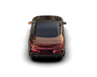 beyaz arka planda modern araba 3 boyutlu illüstrasyon