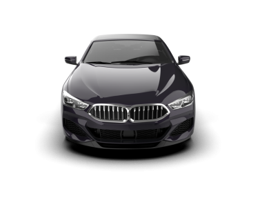 Siyah arka planda gümüş renkli bir sedan. 3d oluşturma