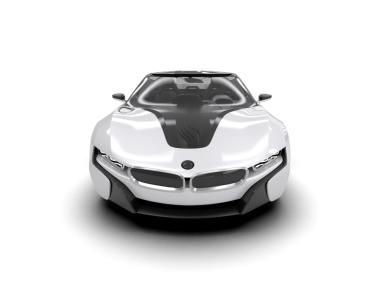 Stüdyo ortamında daha az genel bir konsept arabanın 3 boyutlu çizimi