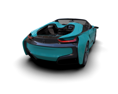 3 boyutlu bir araba.