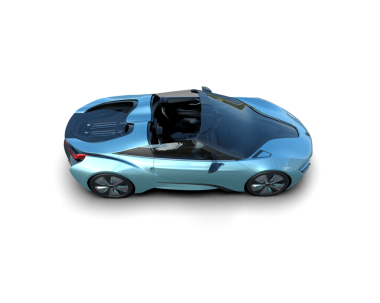 modern elektrikli araba beyaz arka planda izole edildi