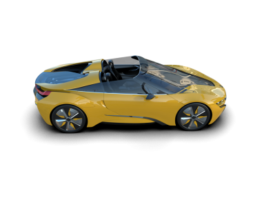 Siyah arka planda modern araba.