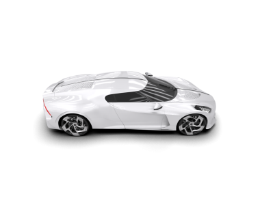 Modern spor araba beyazdan izole edilmiş. 3d illüstrasyon