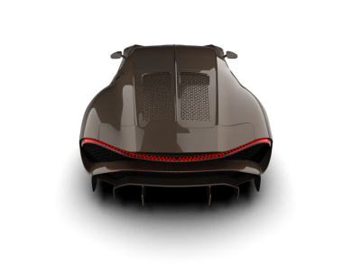 modern araba siyah arkaplanda izole edildi.