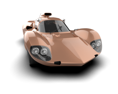 Beyaz arkaplandaki araba.