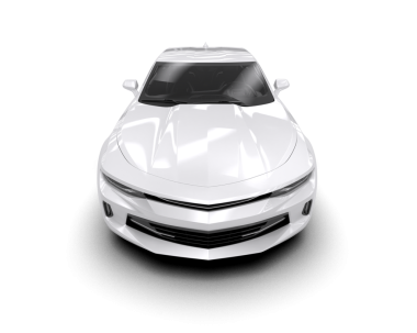 Siyah arka planda beyaz lüks araba. 3d resimleme,