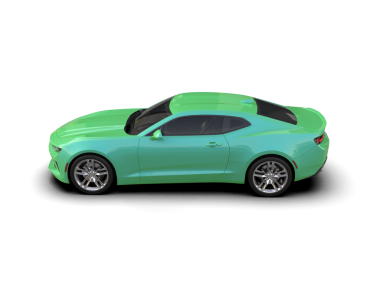 Lüks yeşil modern spor araba - yan görünüm