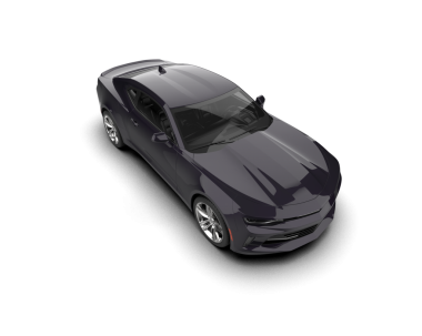 Siyah modern araba - yan görünüm