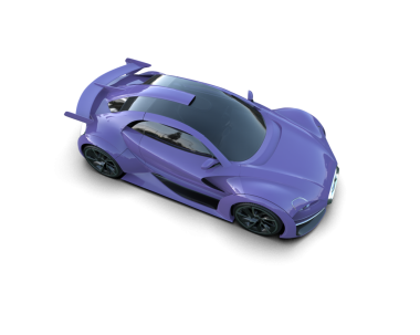 3 boyutlu bir araba.