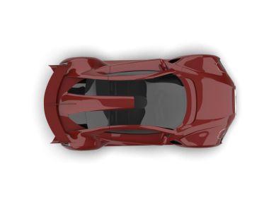 Modern araba beyaz arka planda izole edilmiş. 3 Boyutlu Hazırlama