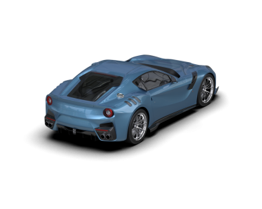 Koyu renk bir arabanın 3 cg görüntüsü