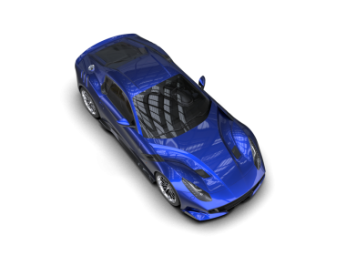 modern araba siyah arka planda. 3d oluşturma