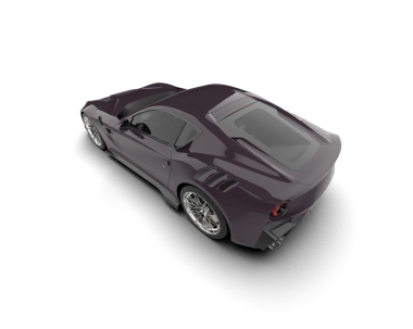 Araba arka planda izole edilmiş. 3d illüstrasyon -