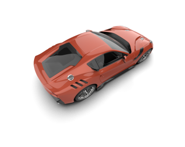 modern araba beyaz arkaplanda izole edildi.