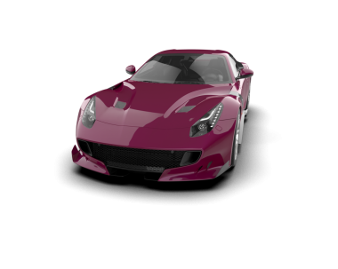 Beyaz arka planda izole edilmiş modern lüks araba. 3d illüstrasyon