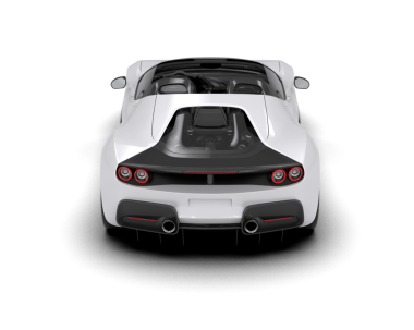 Siyah lüks araba beyaz arka planda izole edilmiş. 3 boyutlu.