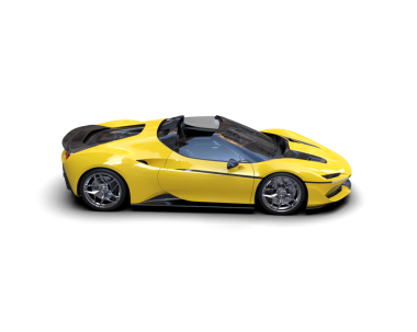 Sarı spor araba. 3d illüstrasyon