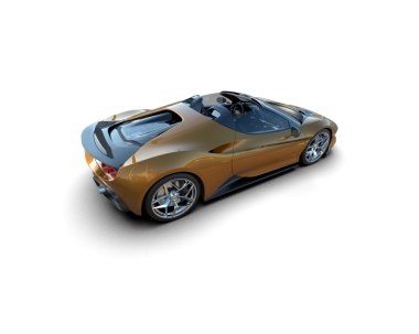 Modern araba arka planda izole edilmiş. 3 boyutlu resimleme.