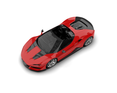 kırmızı modern araba izole