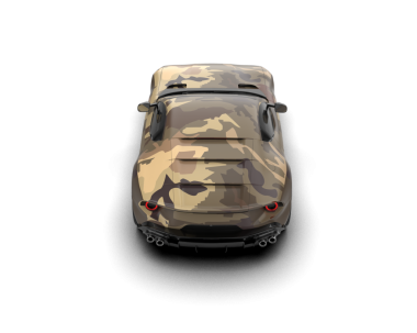 Siyah arka planda modern araba