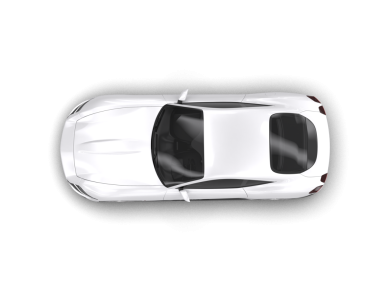 Modern araba arka planda izole edilmiş. 3D görüntüleme - illüstrasyon