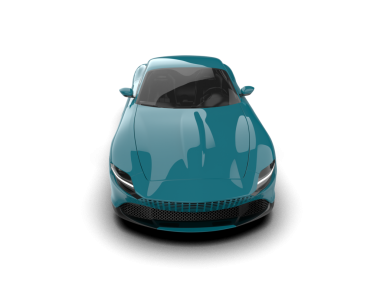 Siyah arka planda modern elektrikli araba. 3 Boyutlu Hazırlama.