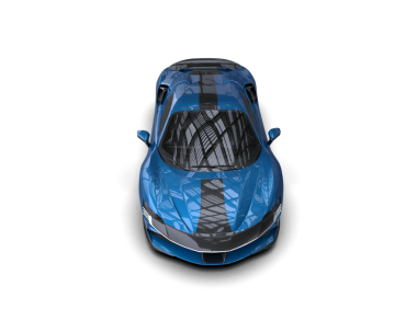 Modern araba arka planda izole edilmiş. 3 Boyutlu Hazırlama.