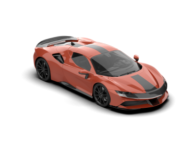 Stüdyoda daha az jenerik yeni bir konsept arabanın 3 boyutlu çizimi