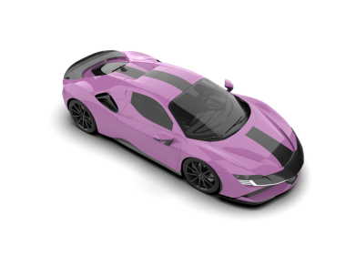 Pembe spor süper araba