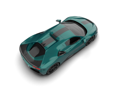 araba modern spor konsepti. 3 boyutlu resimleme.