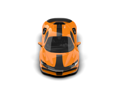 Karanlık bir arka planda modern bir araba. 3d oluşturma