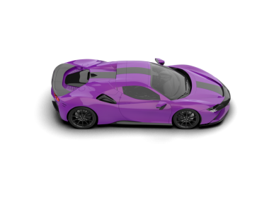 Süper modern araba beyazda izole edilmiş.