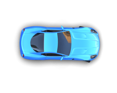 modern mavi araba arka planda 3D görüntüleme