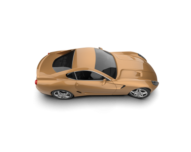 beyaz arka planı olan modern bir araba