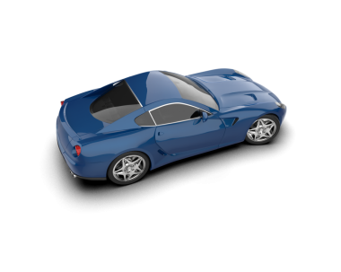 Siyah arka planda bir araba. 3 boyutlu illüstrasyon. yüksek kalite